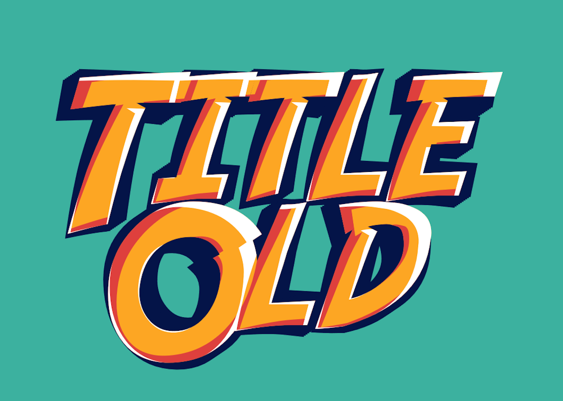 'Title Old' - Texto Retro em Estilo Quadrinhos