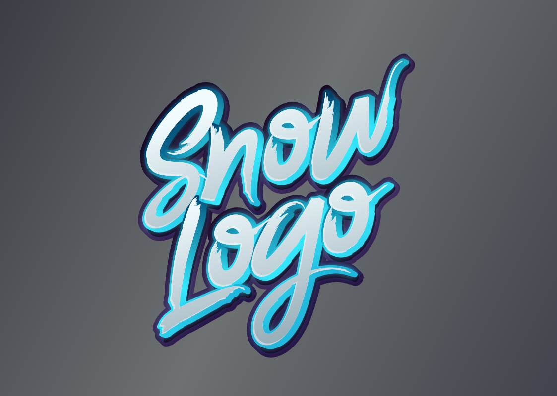 'Snow Logo' - Texto Nevado em Estilo 'Handwriting'