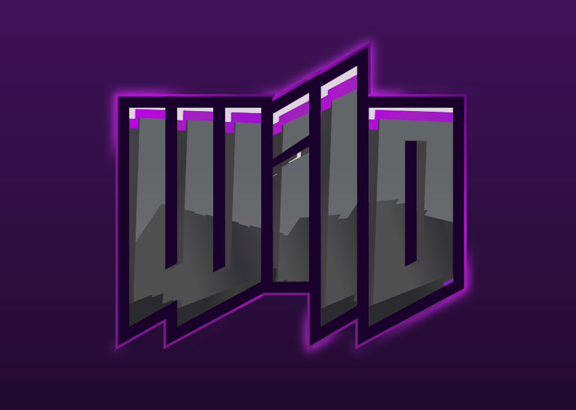 'Wild' - Texto 3D com Efeito 'Neon'