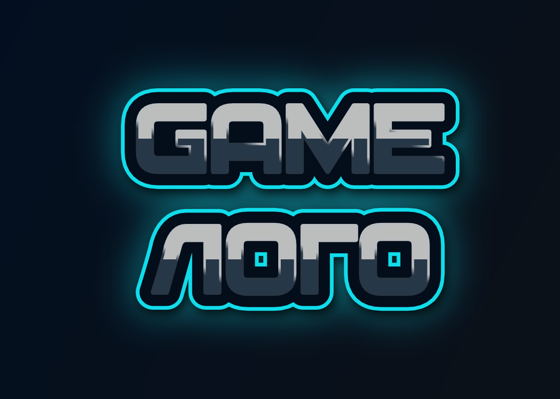 Neon Glow - Fonte para logotipo de jogo legal