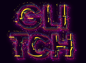 Gerador de logos de glitch de néon legais