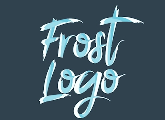 Logotipo de fonte bonito com estilo frio