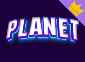 Logotipo de jogo com fonte espacial 3D.