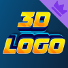 Logotipo 3D na foto, construtor de legendas