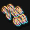 Texto neon multicamadas