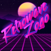 Fonte com efeito retrowave