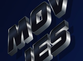 Fazer um logotipo 3D com uma fonte bonita no estilo MOVIES