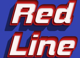 Bela fonte redline em estilo HD